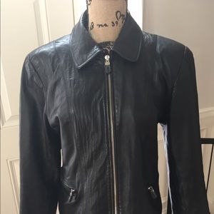 Vintage 90’s leather jacket ann Taylor